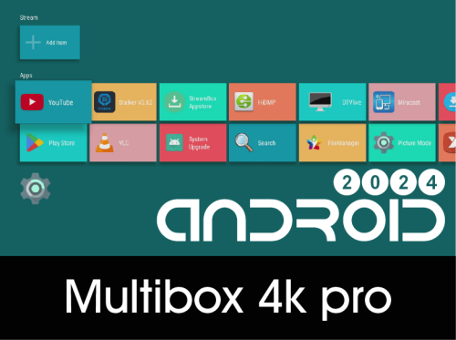 Android 8.0 Miltibox 4K PRO 2024